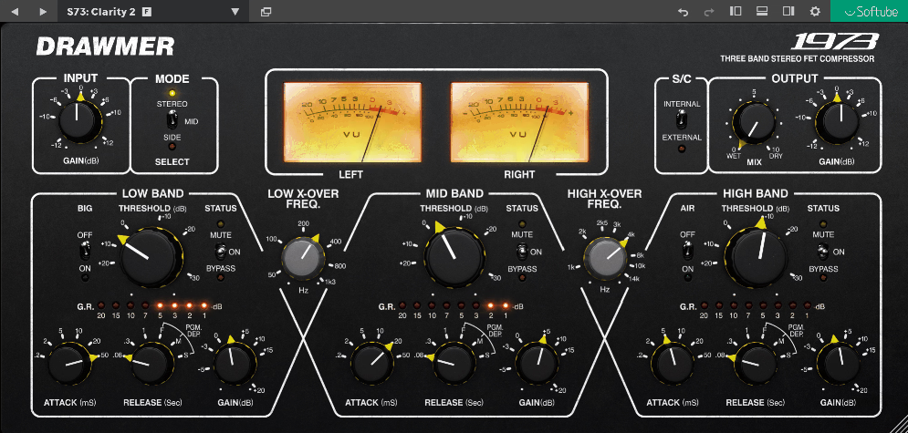 Drawmer 1973 Multi-Band Compressor by Softube